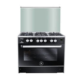 Unionaire Phantom Digital Gas Cooker, 90 cm, 5 Burners, Stainless Steel Black - C69SSGC447IDSFFS2WAL